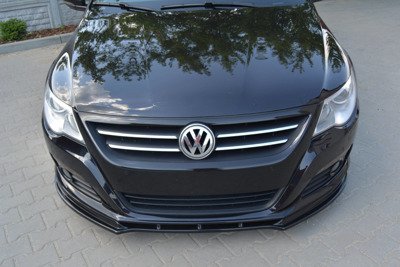 Voorspoiler VW Passat CC Glans Zwart
