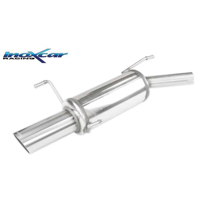 100% RVS Sportuitlaat  Opel Corsa C 1.3 16v CDTi 70pk 2003-2006 Ø45 1x90mm Rally