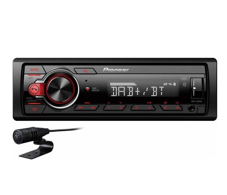 Pioneer MVH-330DAB 4 x 50W Autoradio DAB + Bluetooth