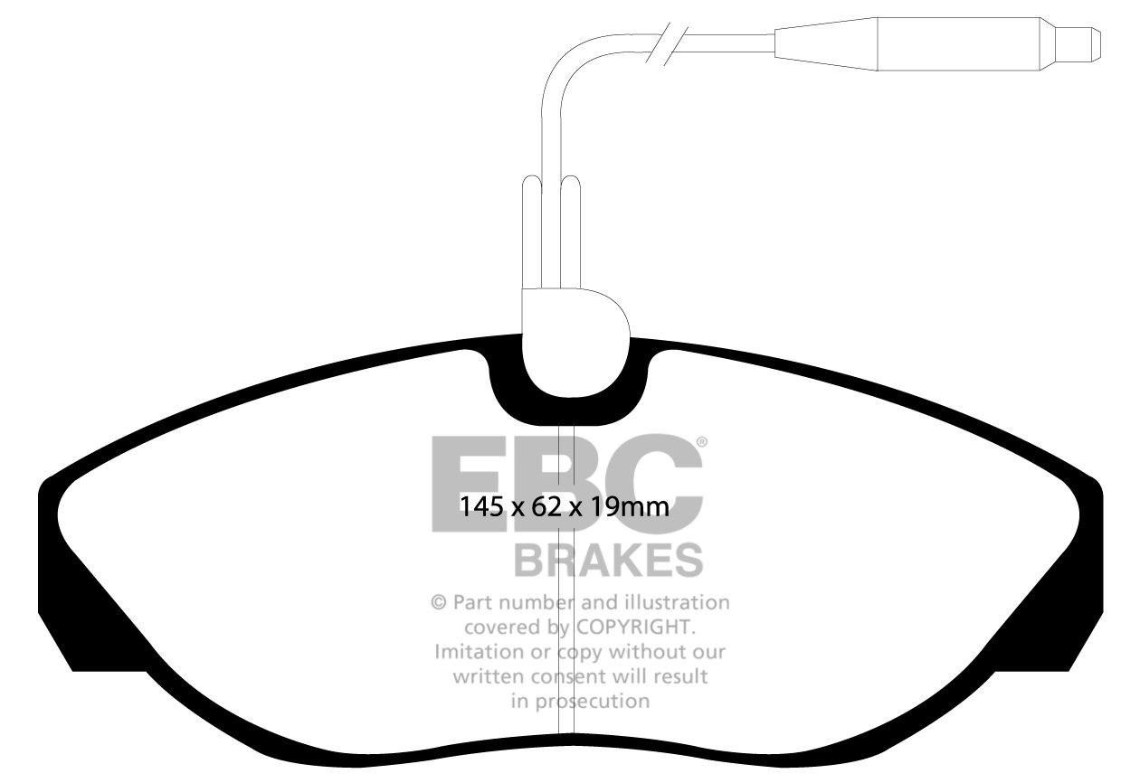 EBC Brakes PEUGEOT BEDRIJFSWAGEN Boxer 2.4 TD 94-99 Remblokken v