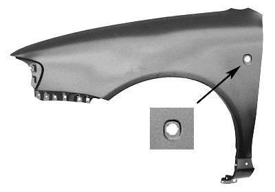 spatbord, rechts,-09/2000 Audi A3, 1996-2003