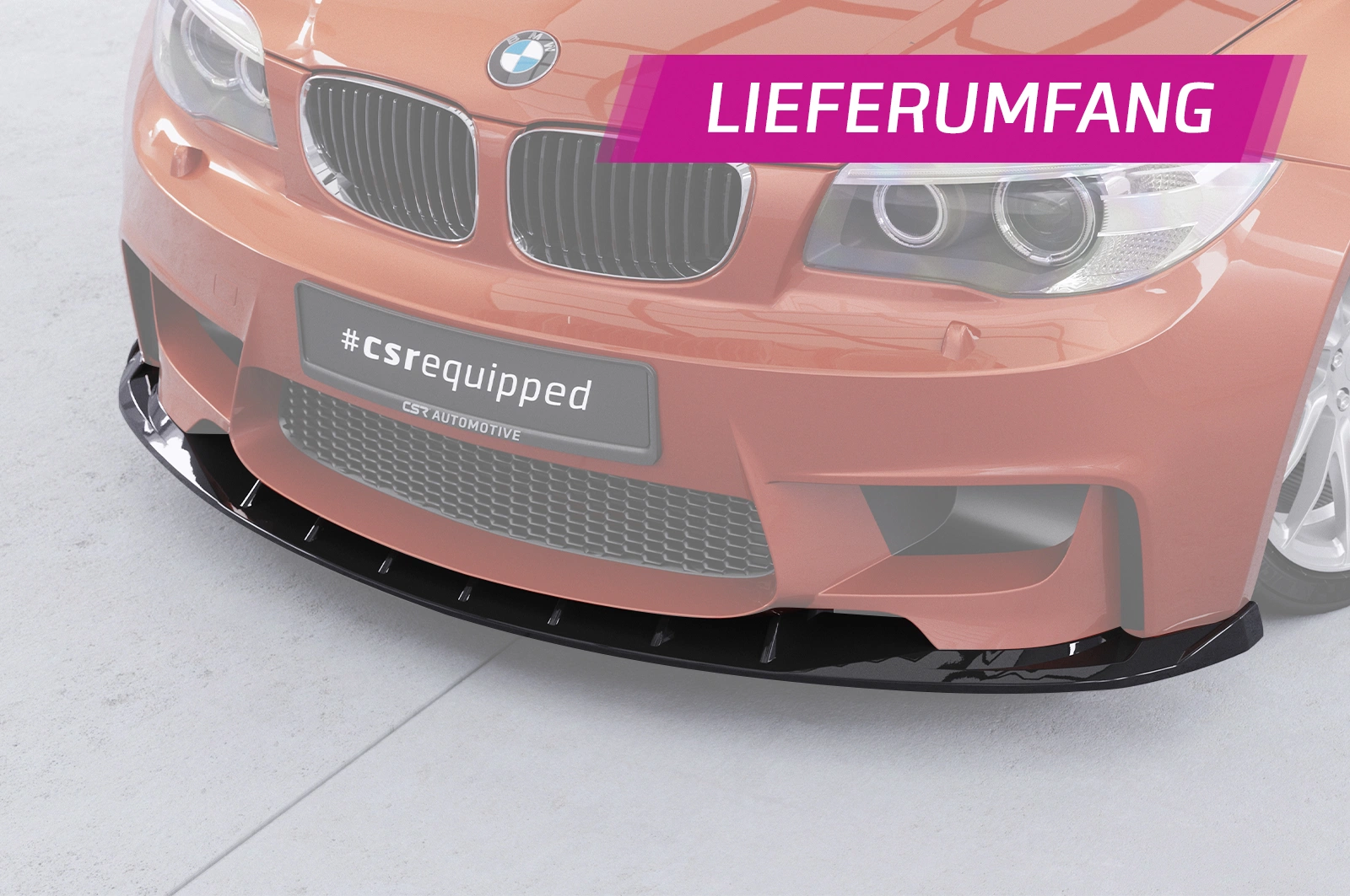 Voorspoiler BMW 1er E82 M Coupe Glans Zwart – CSR Automotive