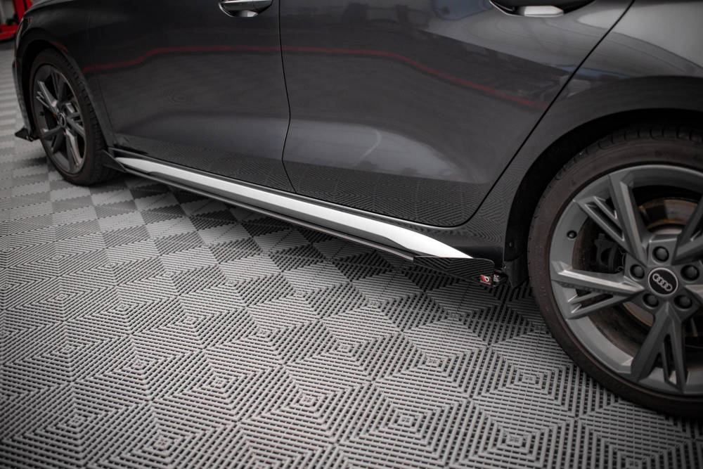 Street Pro Zijskirts met Canards Audi A3 S-Line/S3 8Y