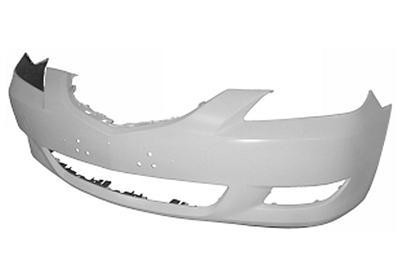 voorbumper, 4 drs Sedan, in primer,-06/2006 Mazda 3, 2003-2009