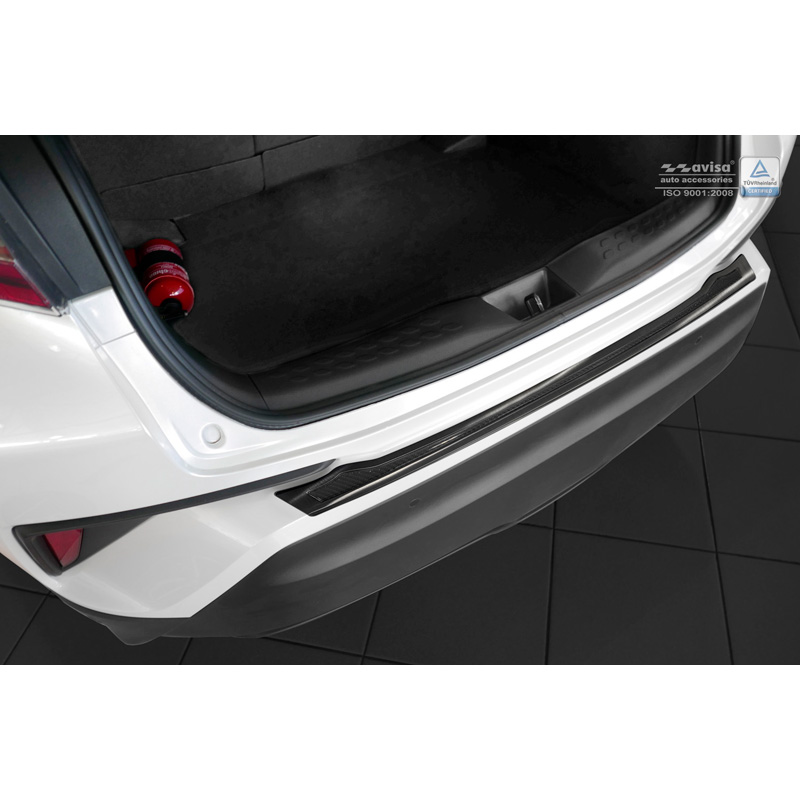 RVS Achterbumperprotector 'Deluxe'  Toyota C-HR 2016-2019 & Facelift 2019-2023 Zwart/Zwart Carbon