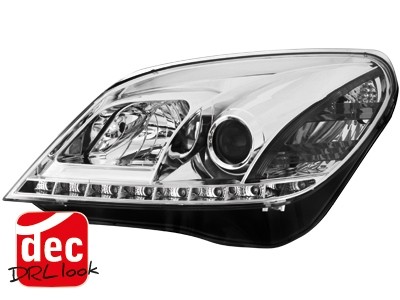 Koplampen Opel Astra H 04-09 D-Lite chroom