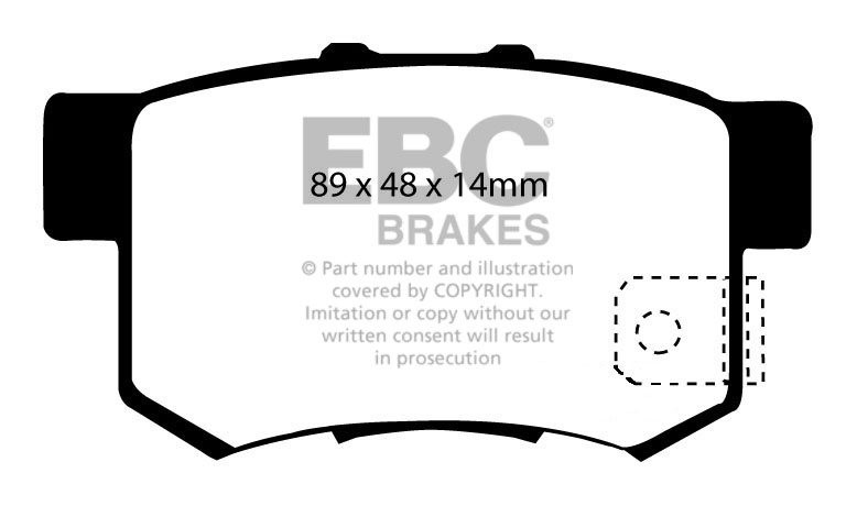 EBC Brakes HONDA Accord Aerodeck 2.0 (CE2) 94-98 Remblokken acht