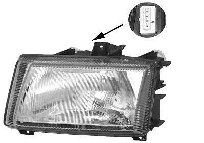 koplamp, H4, links,-12/1999 VW Caddy, 1995-2004