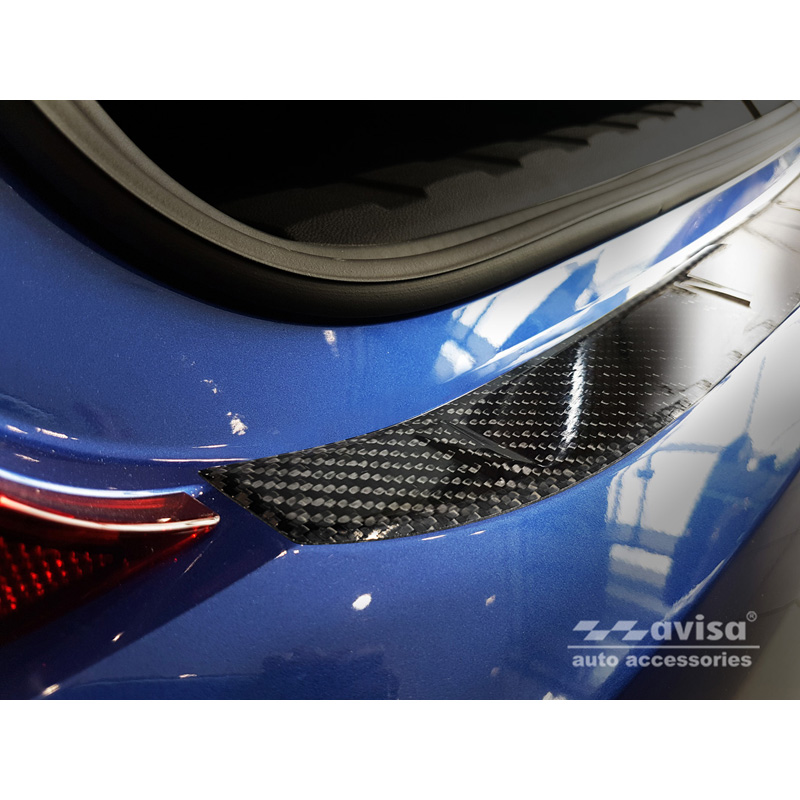 Echt 3D Carbon Achterbumperprotector  BMW 3-Serie G20 Sedan M-Pakket 2019-