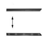 sierlijst, portier, 4/5 drs, 53mm, achter, links VW Vento, 1992-