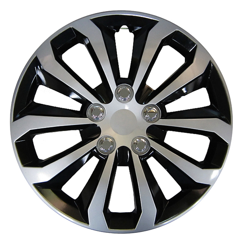 4-Delige Premium Wieldoppenset - Arizona 15-inch - Zilver/Zwart