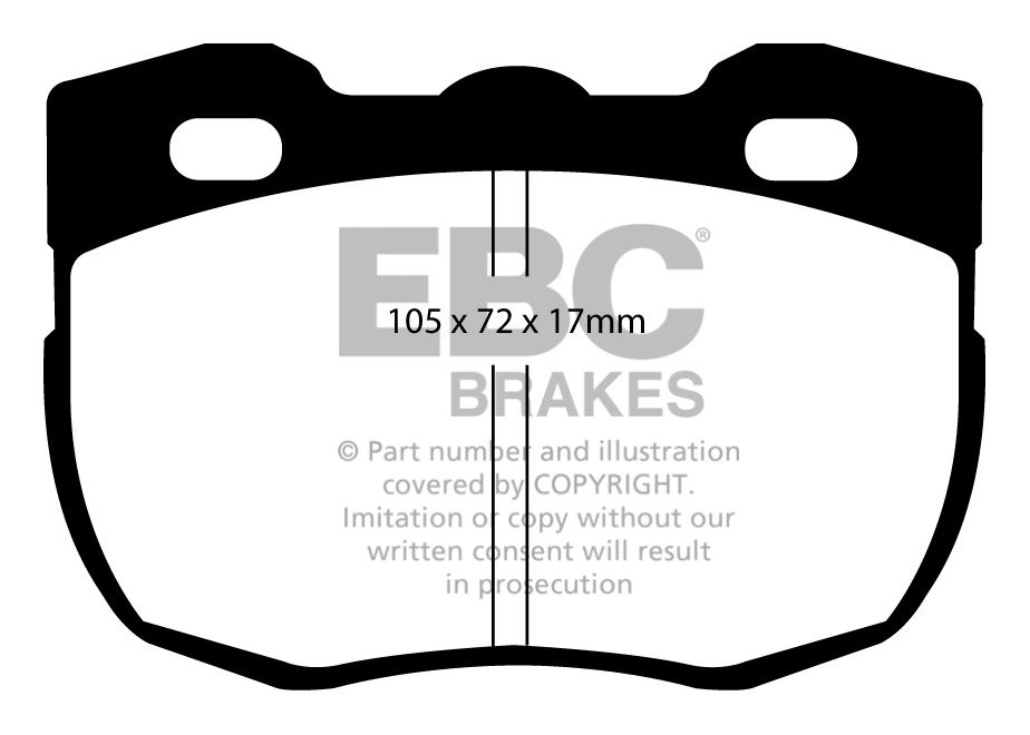 EBC Brakes LAND ROVER 90 2.3 87-90 Remblokken voorzijde