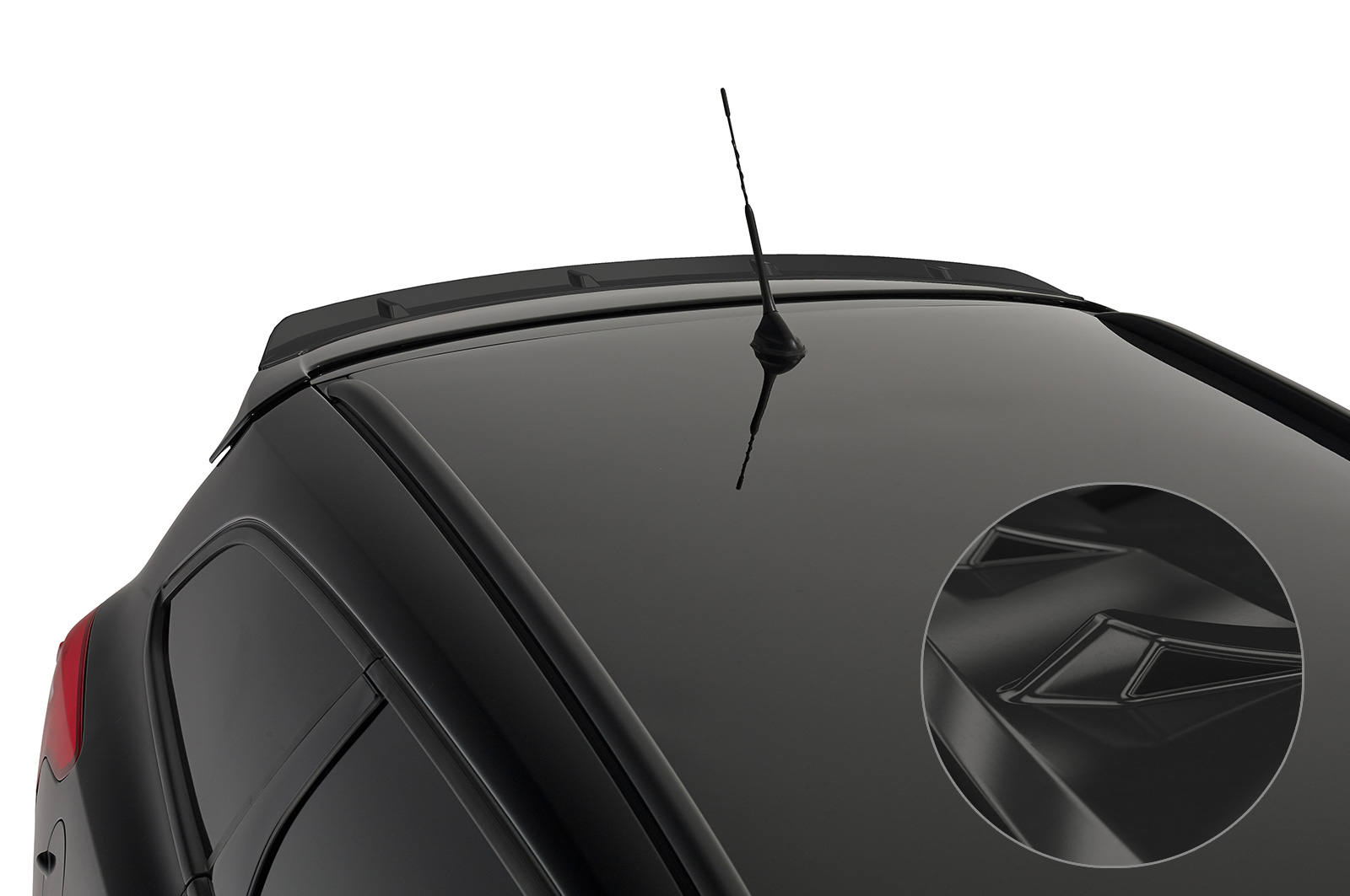Spoiler Ford Focus MK3 ST CSR glans Zwart