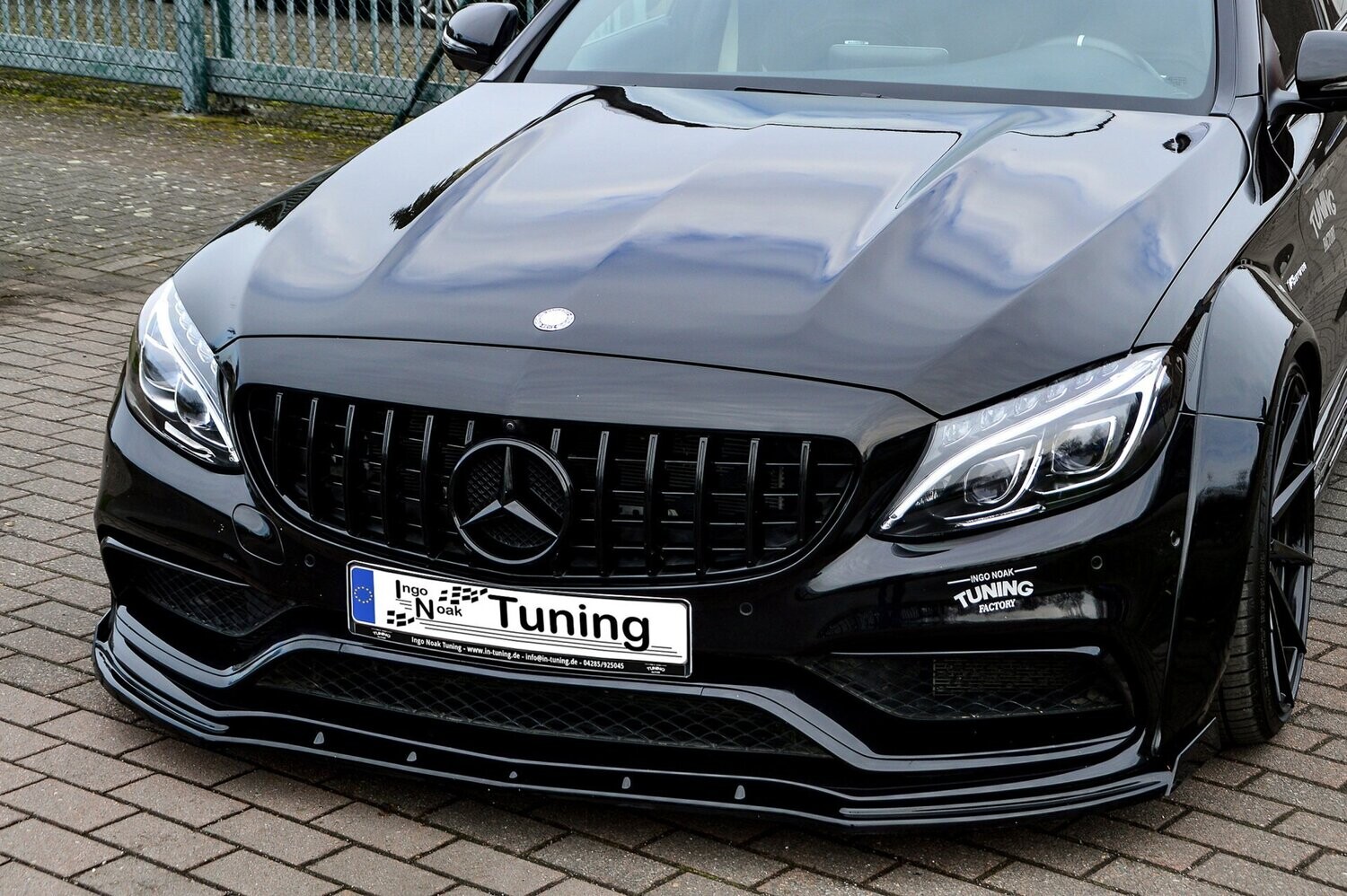 Voorspoilerlip met vleugel Mercedes C-Klasse C63AMG W205/C205/A205/S205