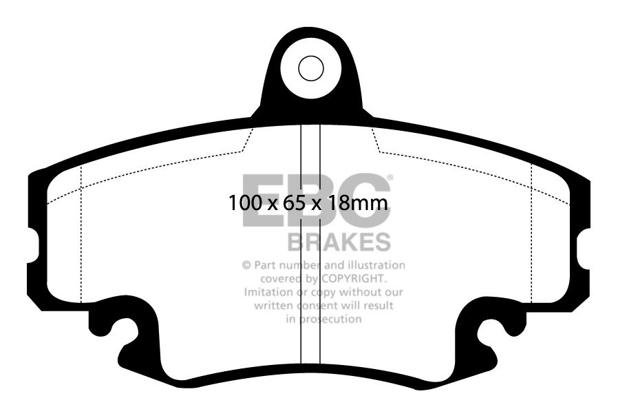 EBC Brakes RENAULT Clio 1.9 D 92-98 Remblokken voorzijde greenst