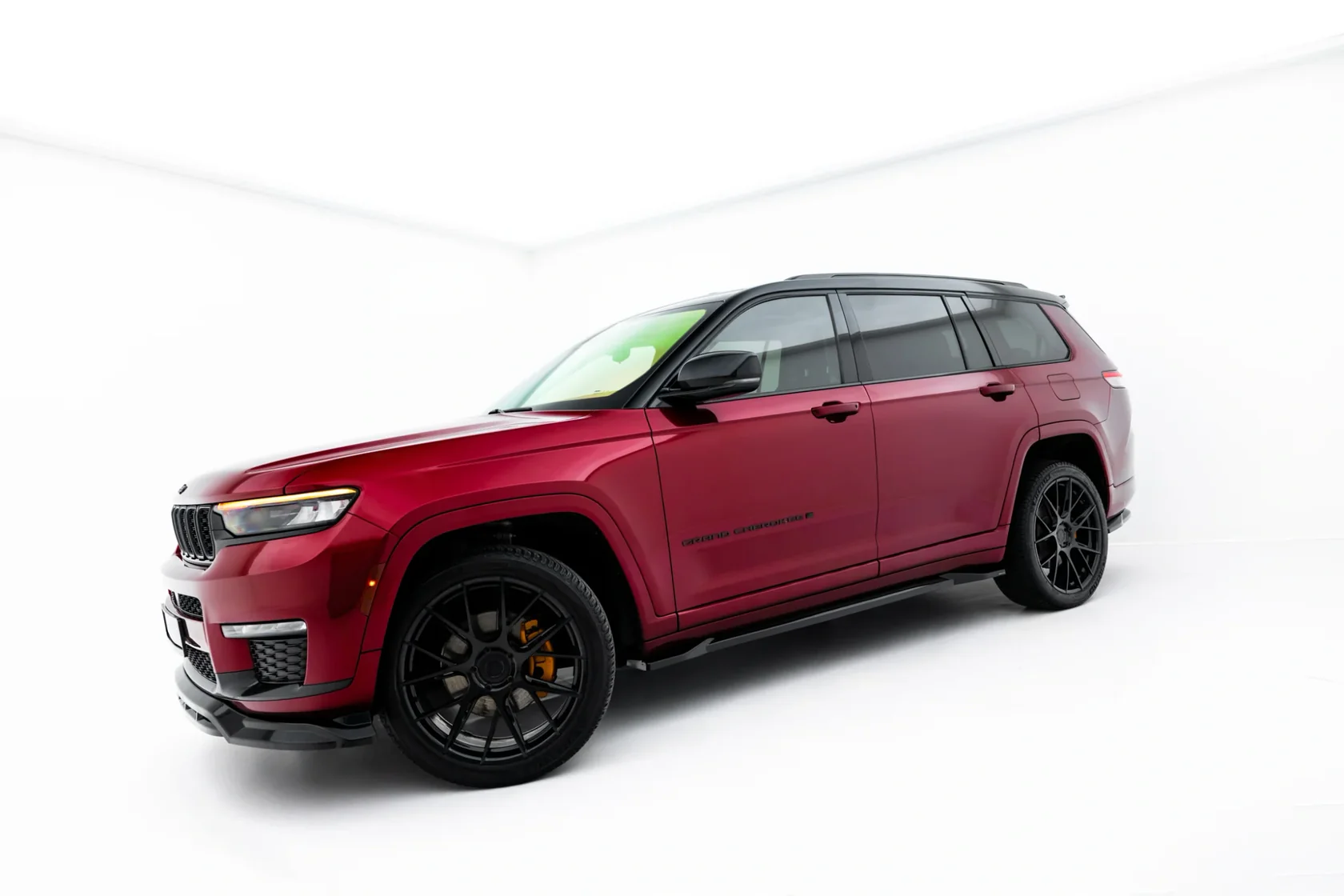 Zijskirts Jeep Grand Cherokee L Mk5 Glanzend Zwart
