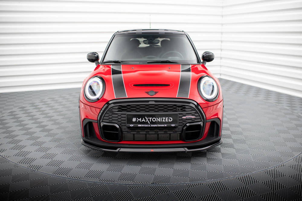 Voorspoiler V.2 Mini Cooper S John Cooper Works F56 2022 - Maxton Glans Zwart