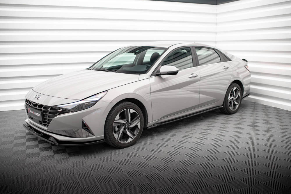 Zijskirts Hyundai Elantra 2020 - 2023 Maxton Glans Zwart