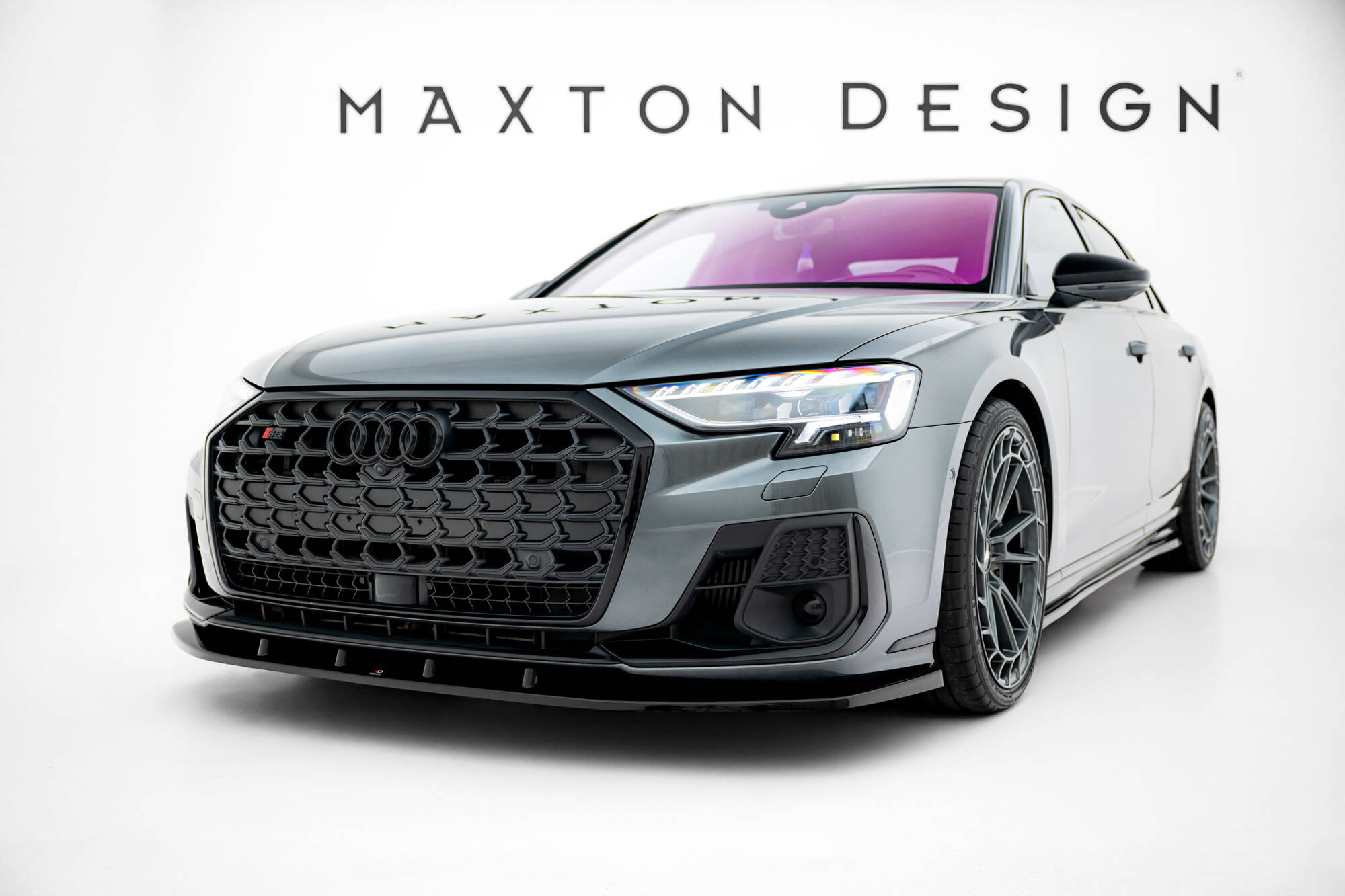 Bodykit Audi S8 D5 Facelift Maxton Glanzend zwart