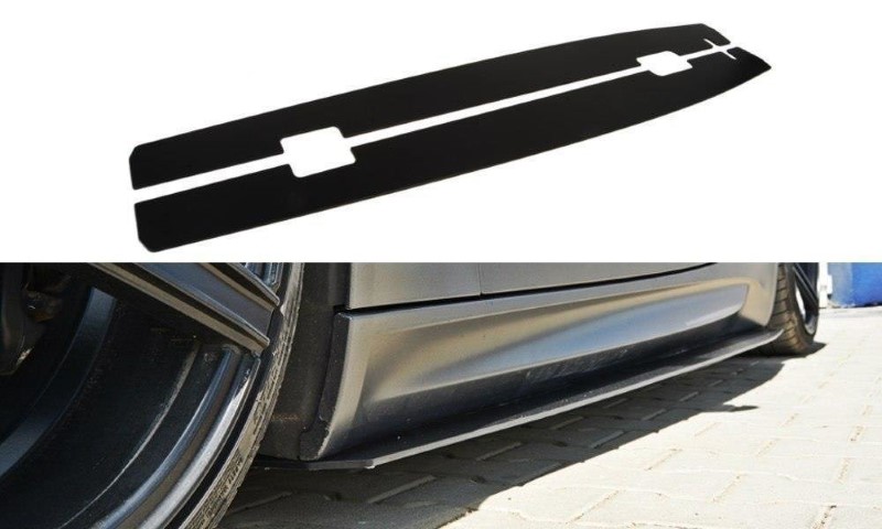 Zijskirts Diffusers BMW M3 E92 / E93 (Preface Model) Glanzend Zwart Racing
