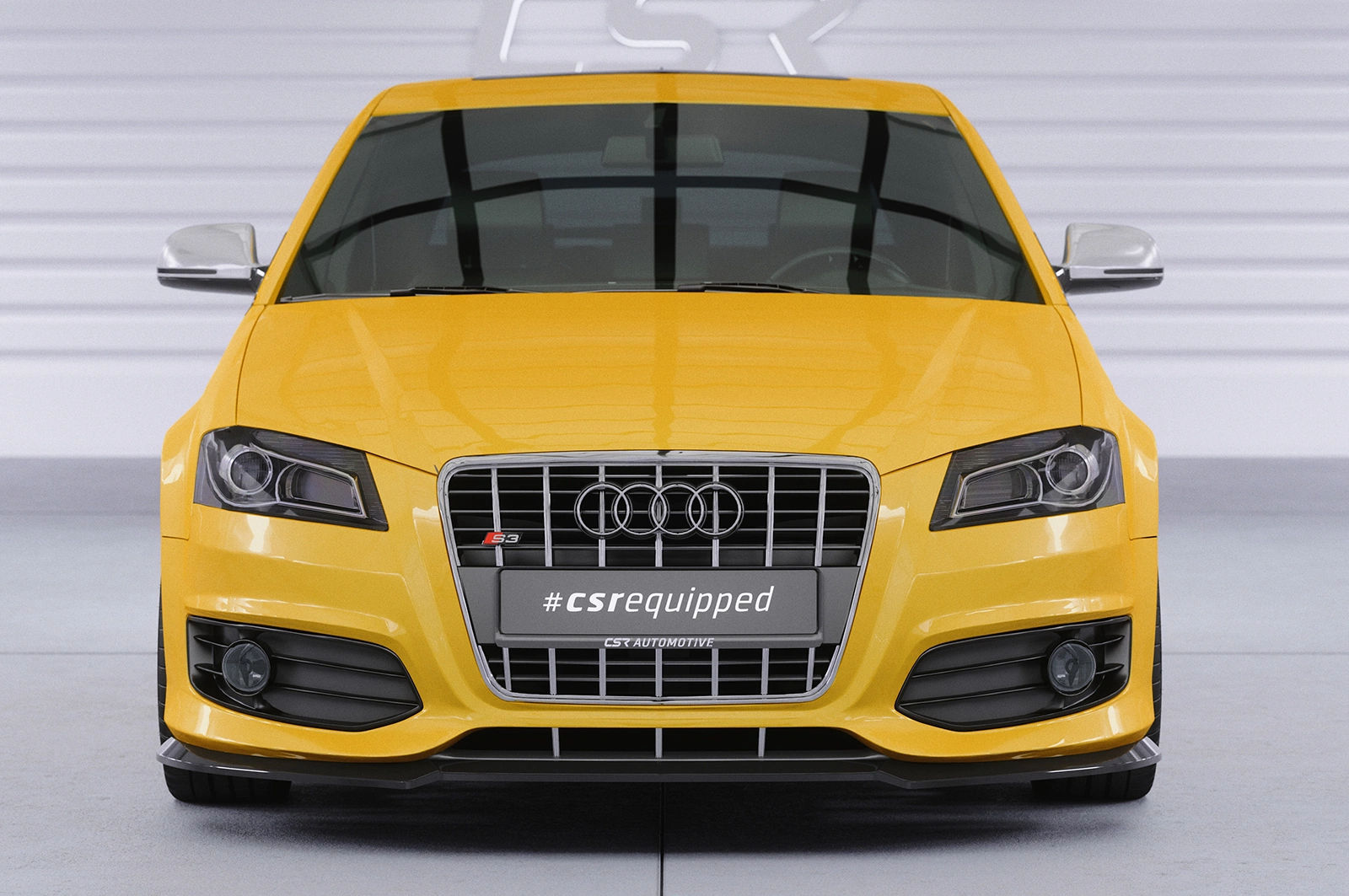 Voorspoiler Audi S3 (8P/8PA) glans zwart