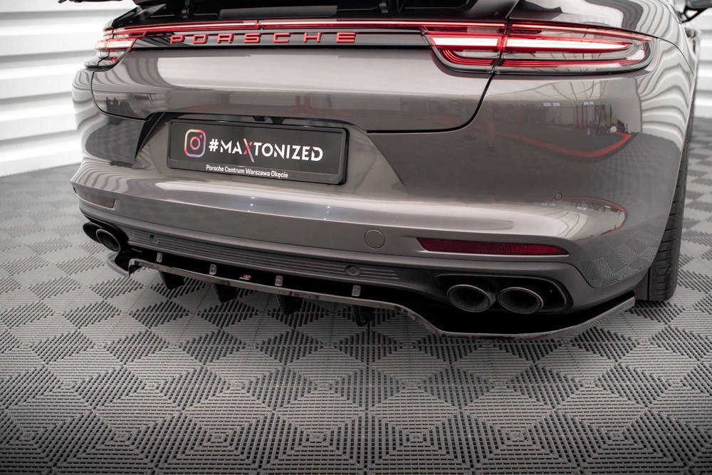 Diffuser Porsche Panamera E-Hybrid 971 Maxton Glans Zwart