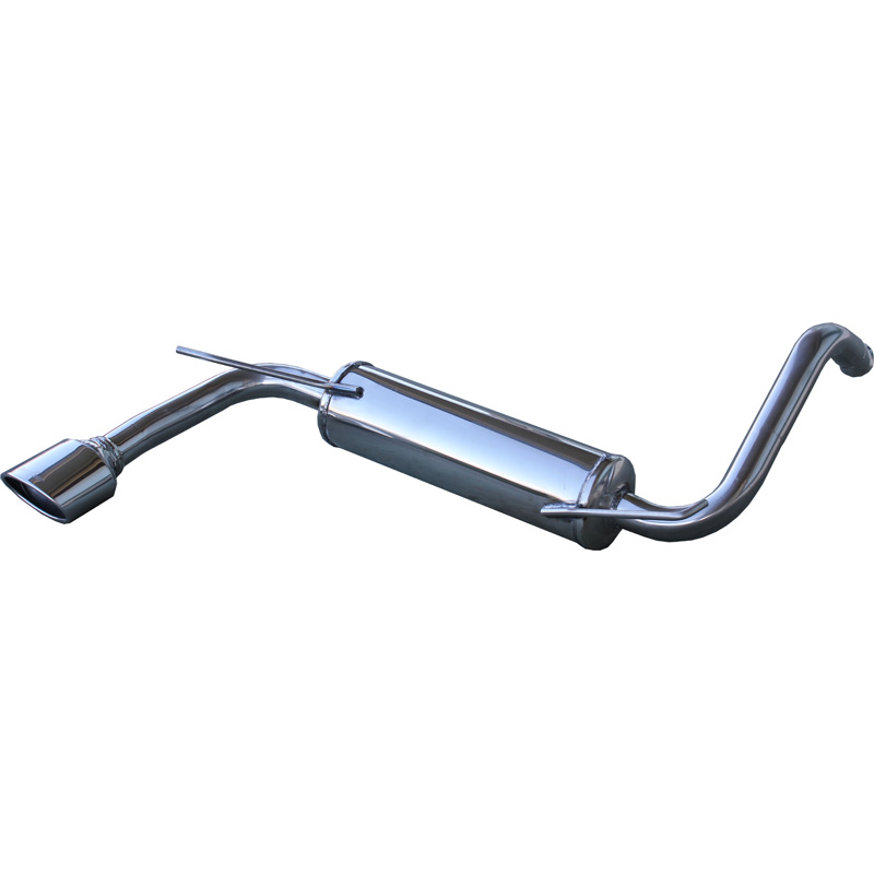100% RVS Sportuitlaat  Citroën C1 1.0 (68pk) 2005- 120x80mm