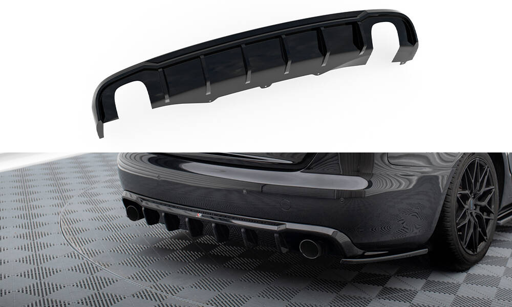Achter Diffsuer Audi A4 B8 Maxton Glanzend zwart