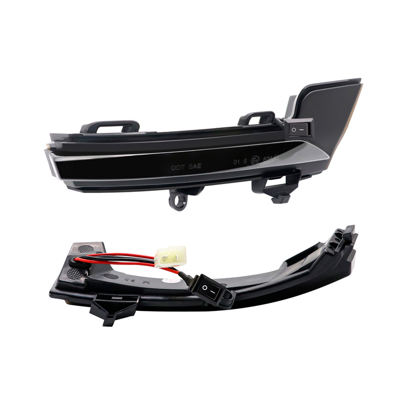 Set LED Zijspiegel-Knipperlichten  Skoda Octavia III 2013-2020 & Volkswagen T-Roc 2017-2020 / T-Cross 2019- - Rookgrijs - incl. Dynamic Running Light