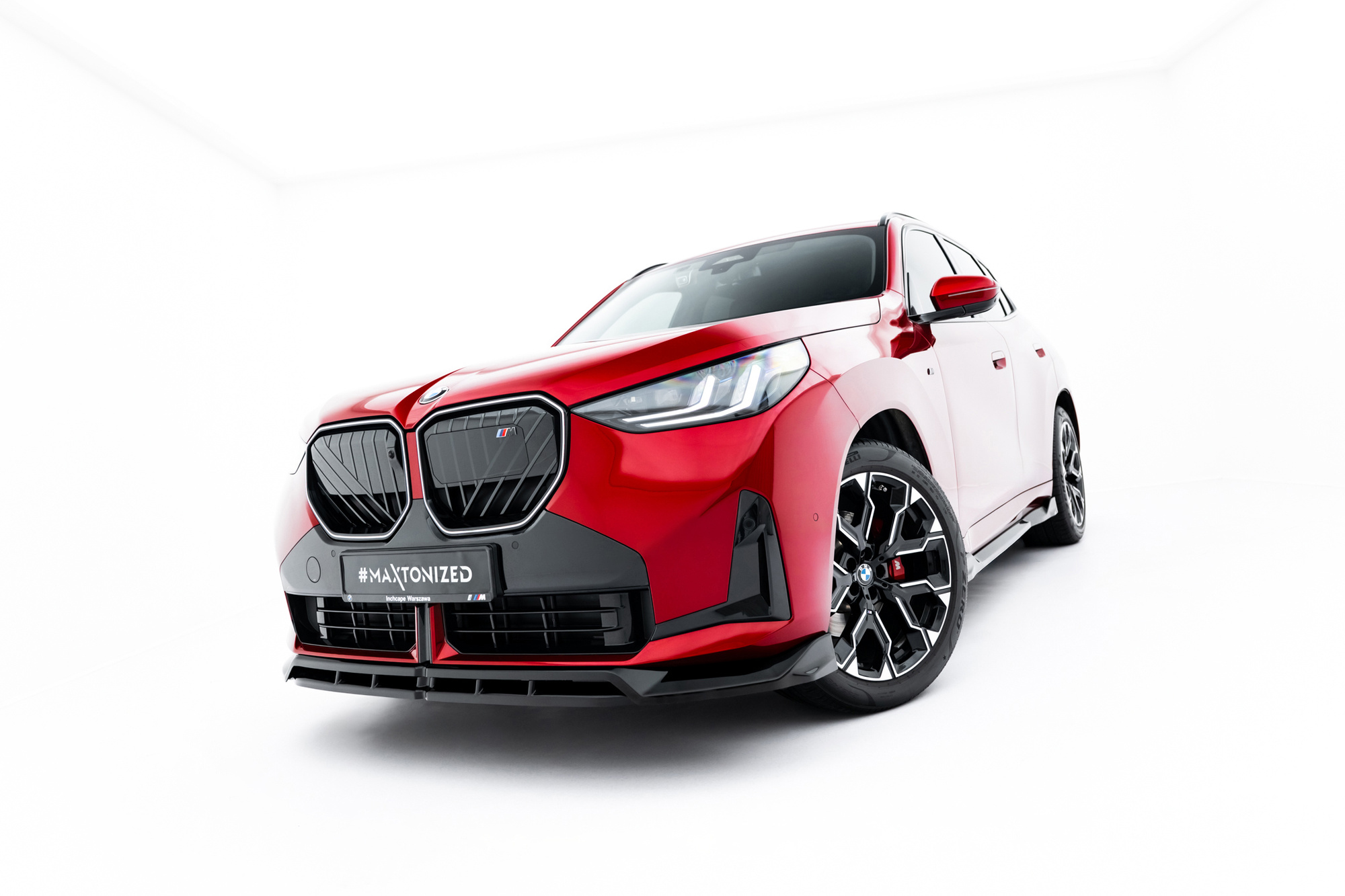 Voorspoiler BMW X3 M-Pack / M50 G45 Glans Zwart