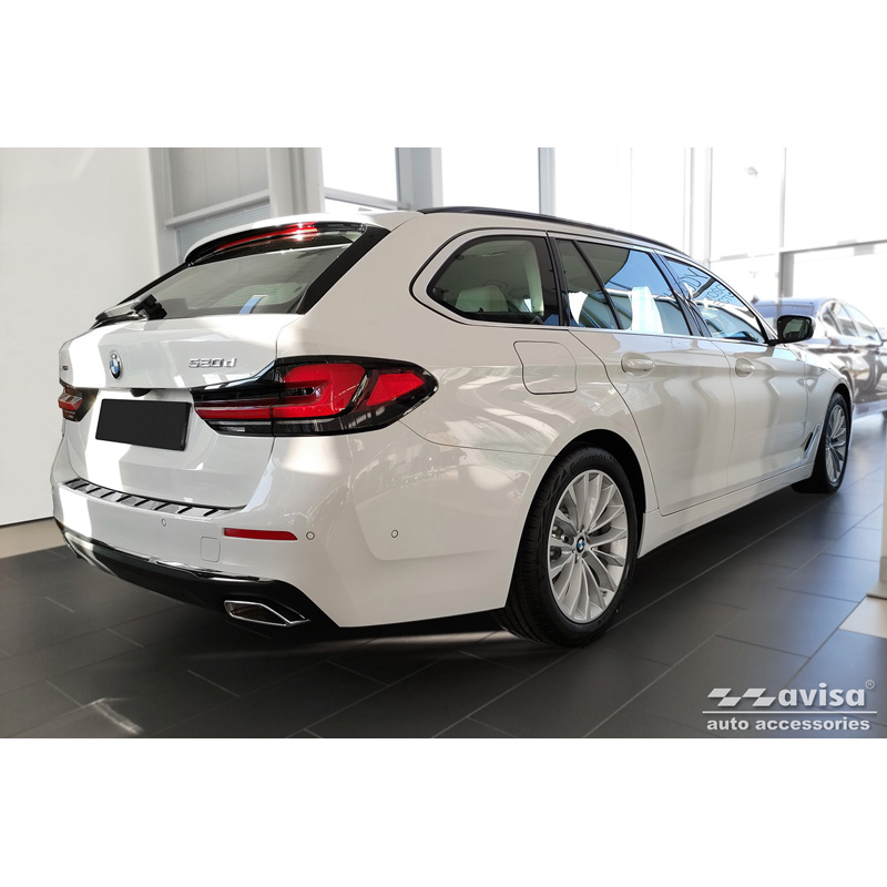 RVS Achterbumperprotector  BMW 5-Serie G31 FL Touring 2020-2024 excl. M-Sport 'STRONG EDITION'