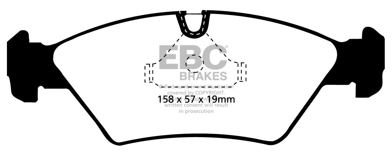 EBC Brakes MASERATI Shamal 3.2 Twin Turbo 89-97 Remblokken voorz