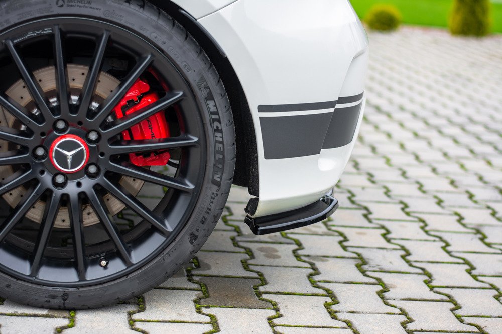 Diffusor Hoeken Mercedes W176 A45 AMG Glans Zwart