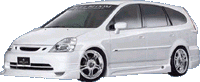 Zijskirts Honda Stream JP-Style PU
