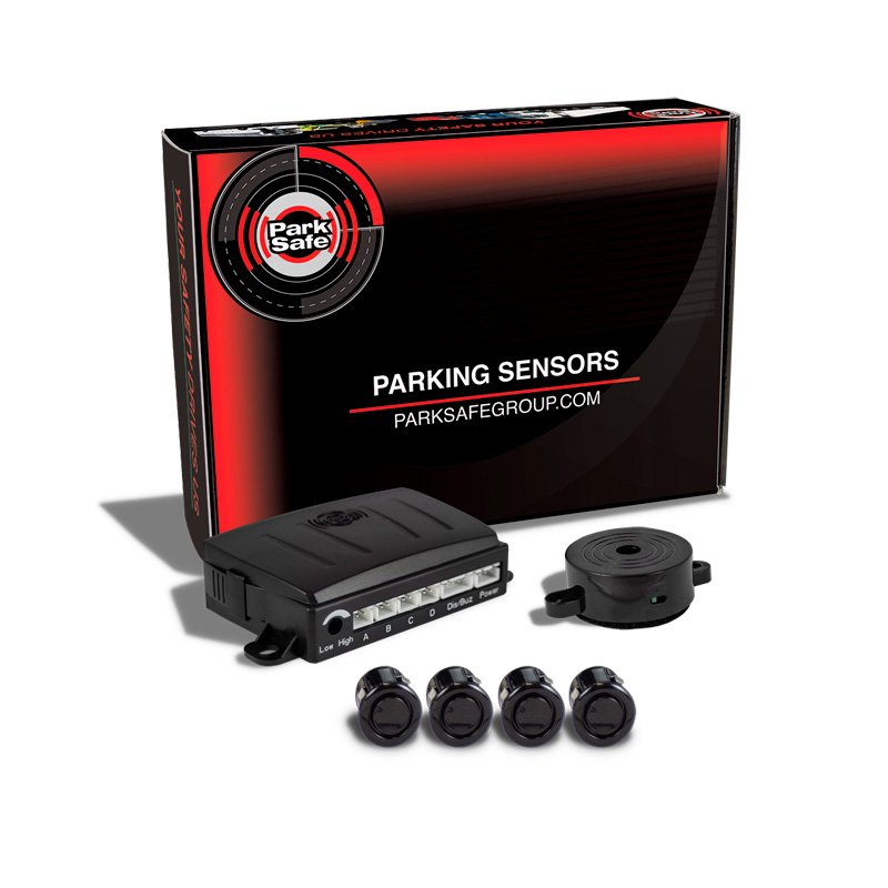 ParkSafe Achteruitrijdradar (geschikt voor trekhaak) incl. 4 Sensoren/Buzzer (12/24V)