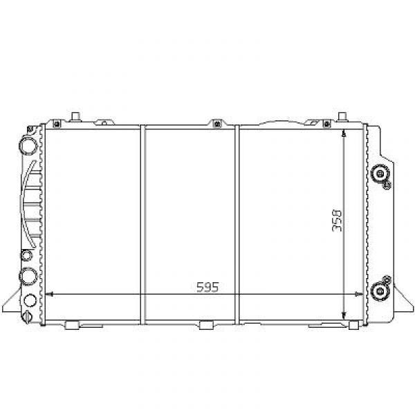 Radiator AUDI 80 AUTOMAAT 91-94 2.0/2.0 16V/1.9 TDI AVANT