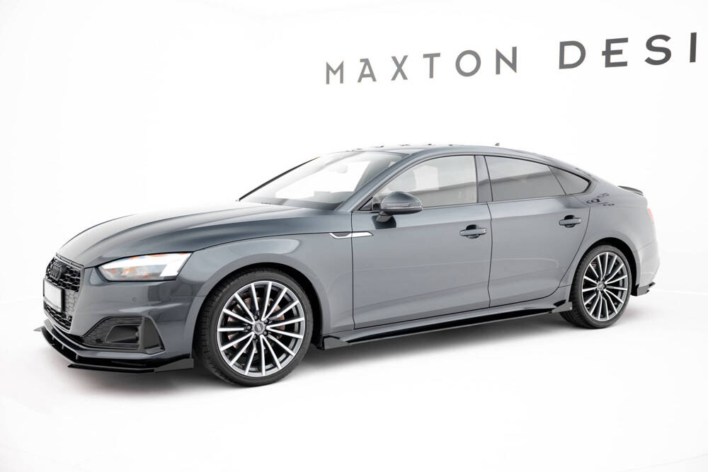 Zij Flaps Audi A5 Sportback F5 Facelift Maxton Glanzend zwart