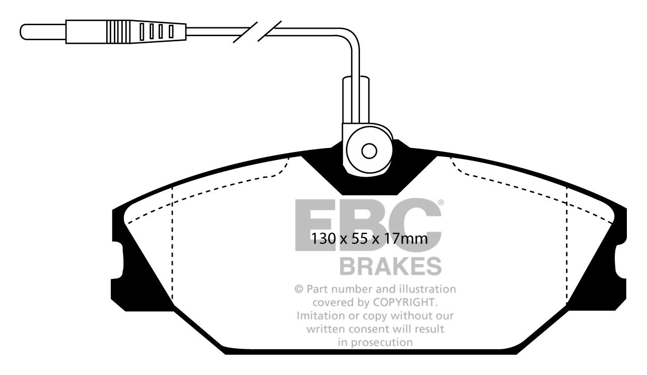 EBC Brakes RENAULT Laguna Sedan 2.0 94-95 Remblokken voorzijde g