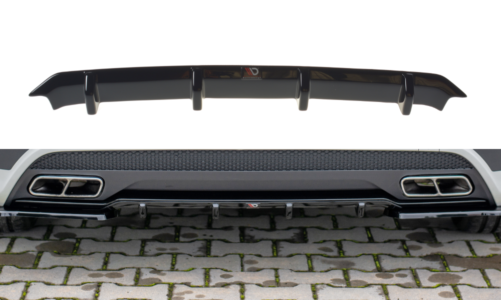 Diffusor Mercedes W176 A45 AMG Glans Zwart