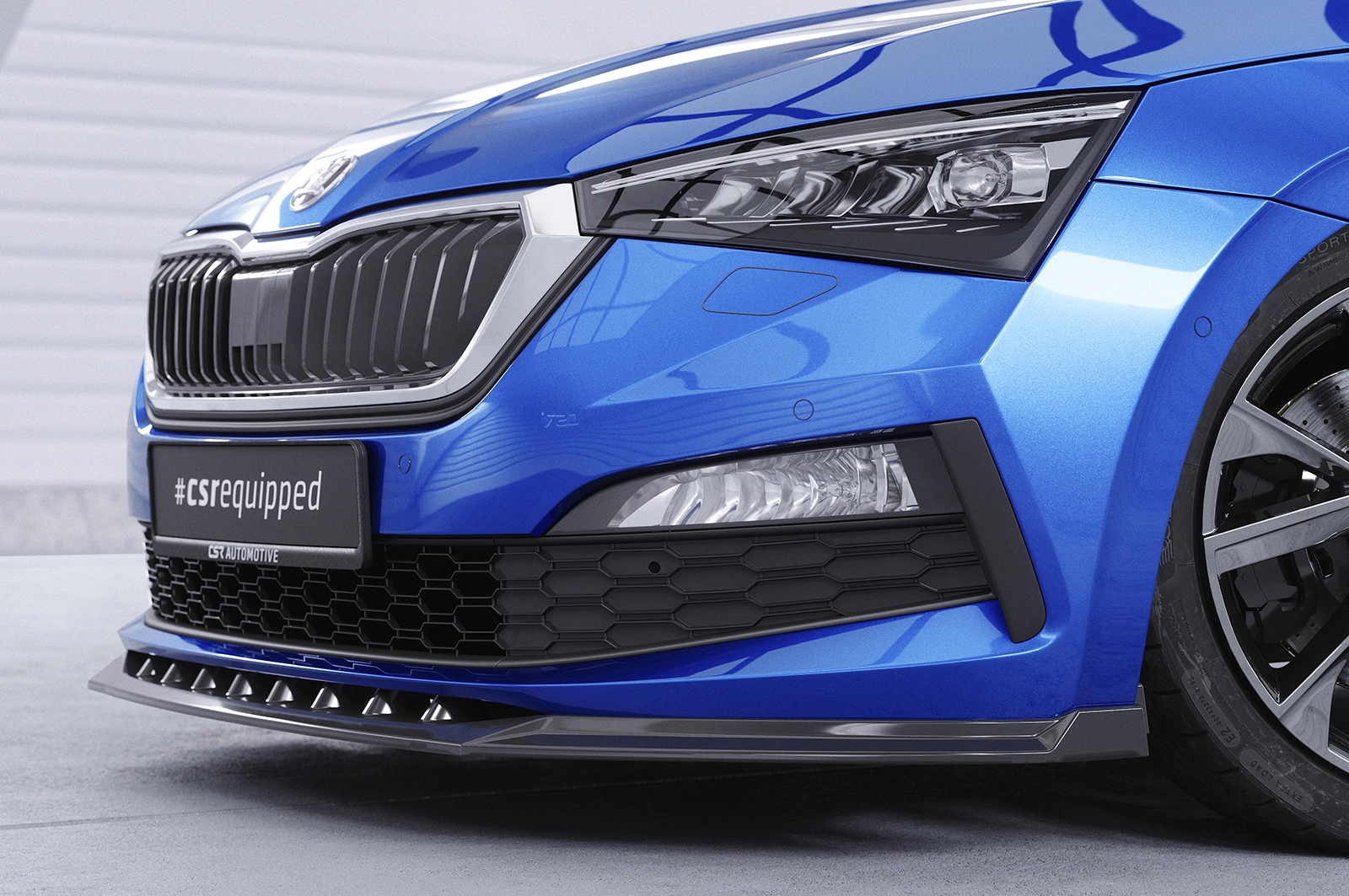 Voorspoiler Skoda Scala 2019-2023 – Glans Zwart