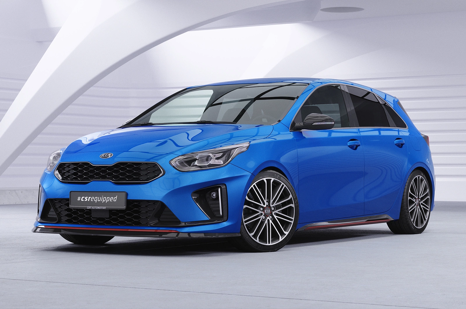 Voorspoiler Kia Ceed / ProCeed (CD) GT Glans Zwart – 2018–2021
