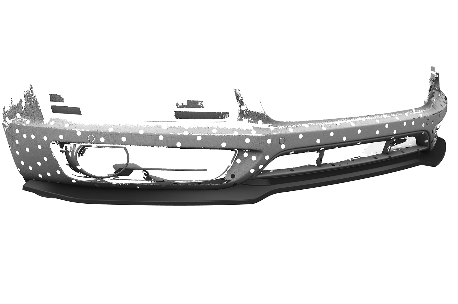 Voorspoiler Audi Q7 (4L) S-Line Glans Zwart – CSR Automotive