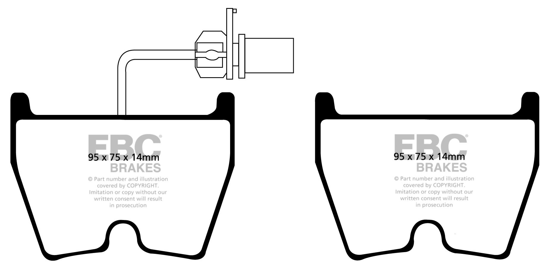 EBC Brakes AUDI RS6 C4 4.2 Twin Turbo 2002-2004 Remblokken voorz