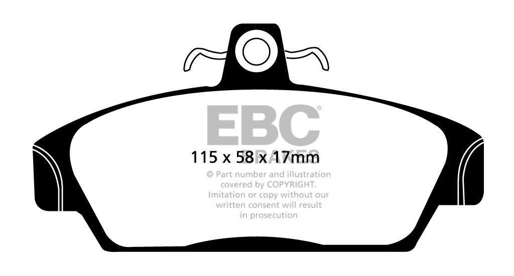 EBC Brakes ROVER Metro 1.4 D 90-95 Remblokken voorzijde greenstu