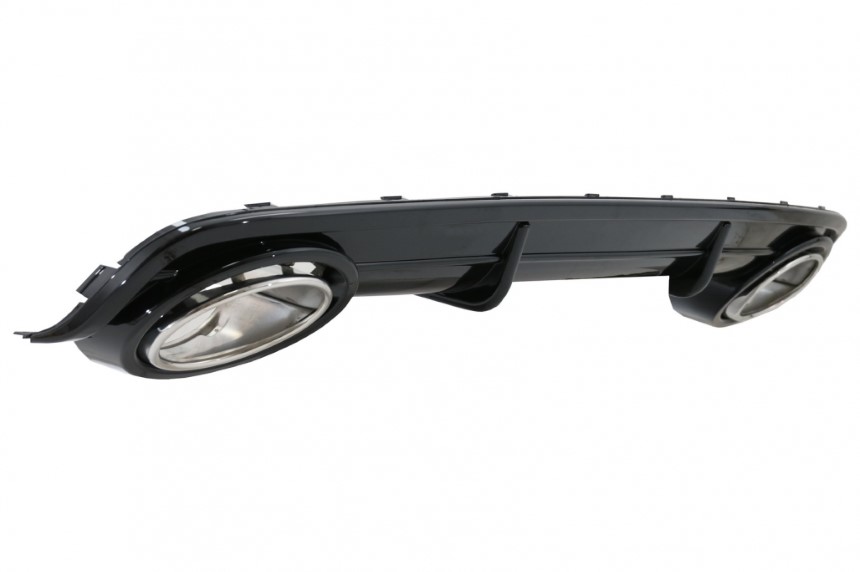 Achterbumper Diffusor Audi A6 C6 4F RS6 Look met Sierstukken 04-08