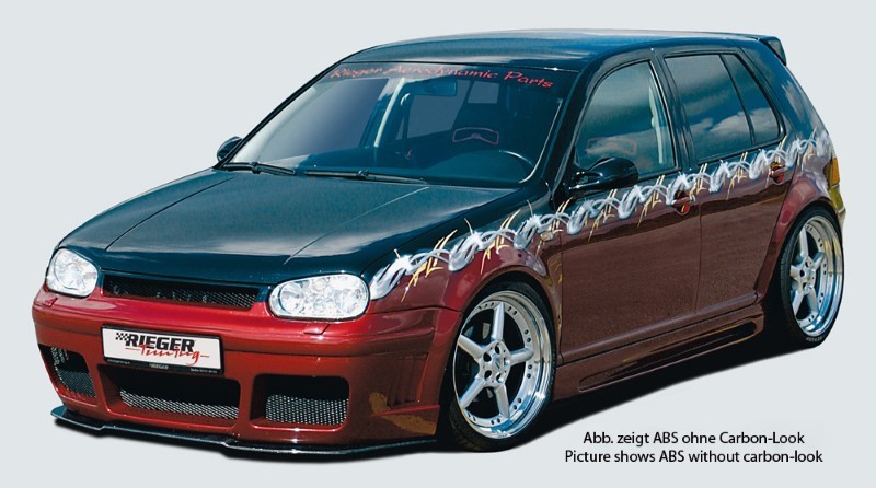 Zijskirts VW Golf IV ABS Carbon-look Rieger