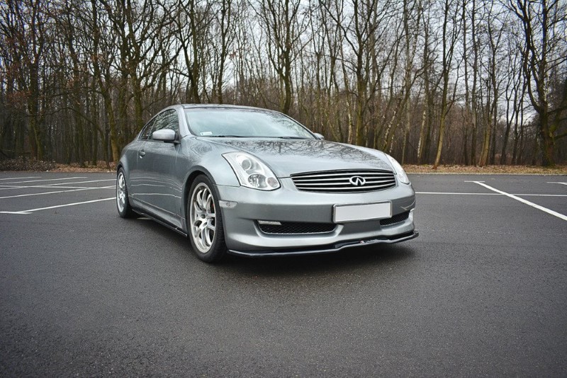 Voorspoiler Infiniti G35 Coupe V.1 Glanzend Zwart