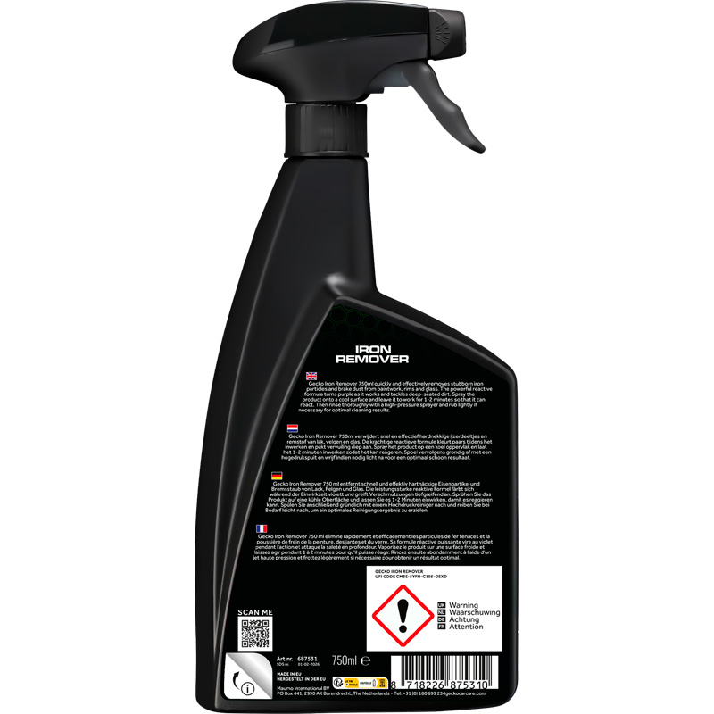 Gecko Iron Remover 750ml