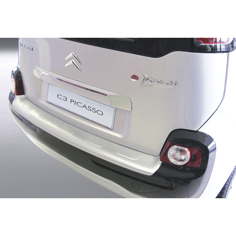 ABS Achterbumper beschermlijst  Citroën C3 Picasso Zilver