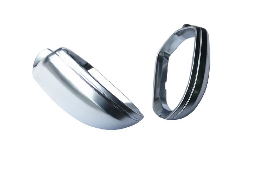 Spiegelkappen Audi A6 4G C7 11-15 Aluminium mat chroom